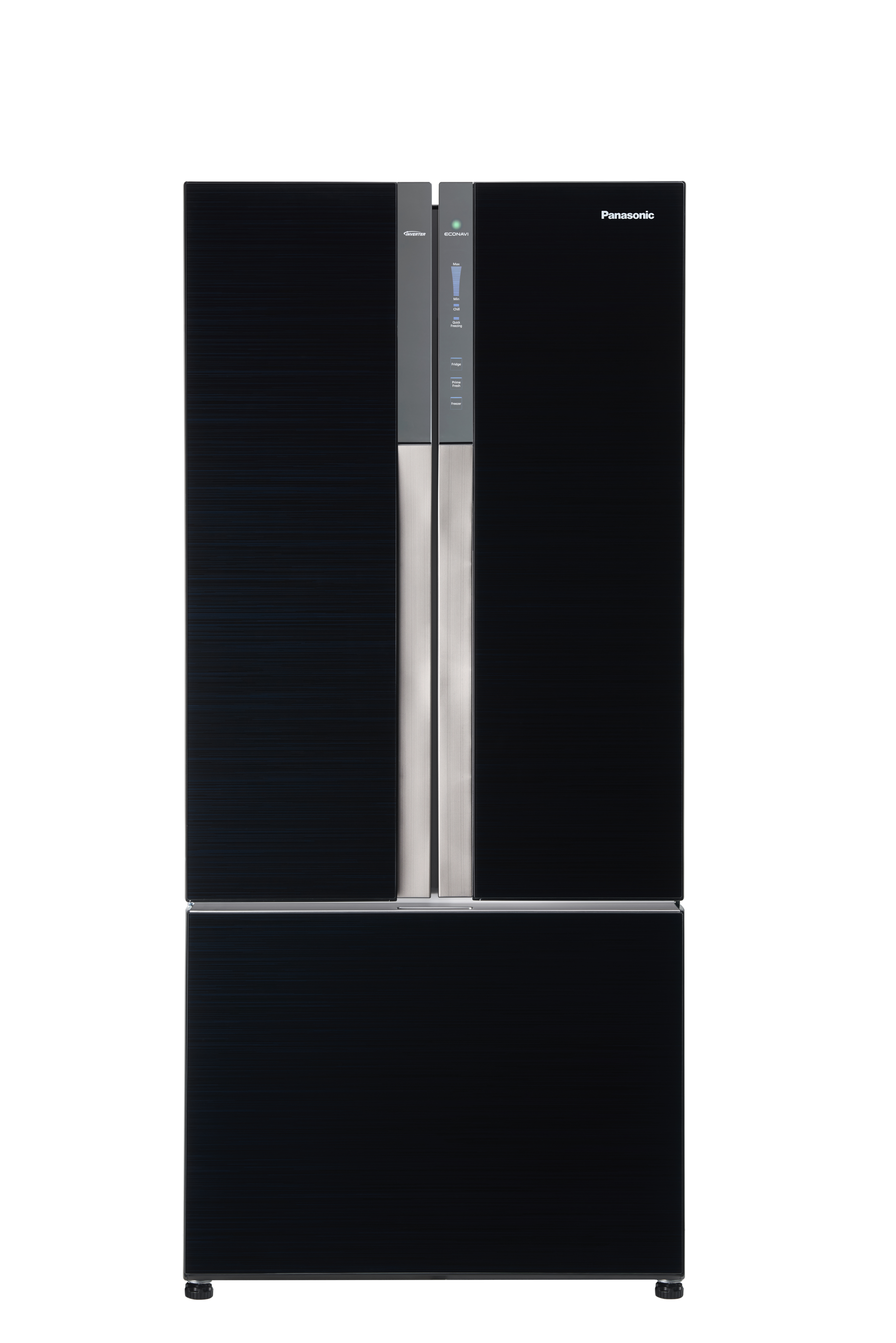 Panasonic French Door Fridge Part - 15: Panasonic French Door Fridge Freezer Black