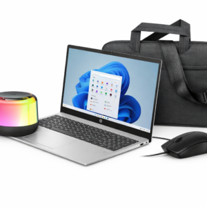 HP Laptop Package - HP 15.6 inch i3 Laptop, Bag, Mouse and Bluetooth Speaker