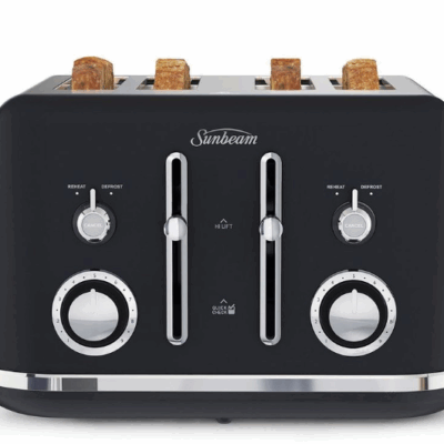 Sunbeam Alinea 4 Slice Toaster Black Classics