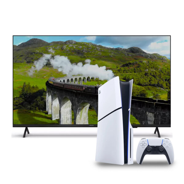Sony PS5 Combo - PlayStation 5 Disc Edition Console and Philips 50 inch 4K Google Smart TV