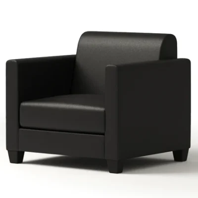 Charleston 1 Seat Sofa - Black PU