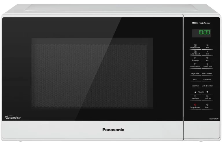 Panasonic 32L Microwave Oven, 1100 Watts, 340 mm Turntable - White