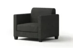 Charleston Single Seater - Charcoal Fabric