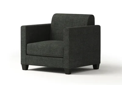 Charleston Single Seater - Charcoal Fabric