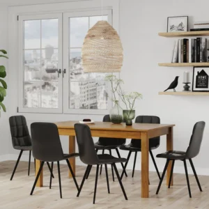 Charleston 7 Piece Dining Suite - Old Rimu