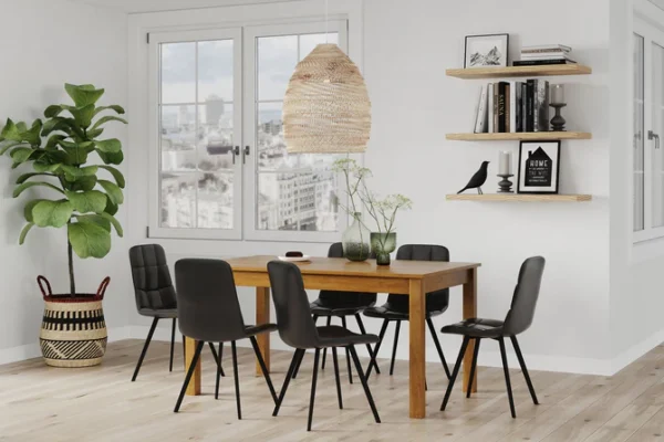 Charleston 7 Piece Dining Suite - Old Rimu