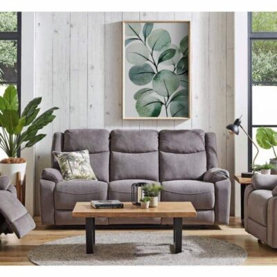 Dakota 3 Piece Reclining Lounge Suite - Ash