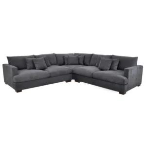 Crescent 5-Seater Corner Suite - Charcoal