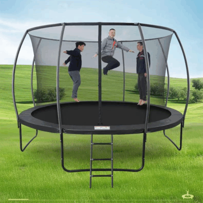 Trampoline with Enclosure with Bonus Cool Scoops Ice Cream Maker while stock lasts