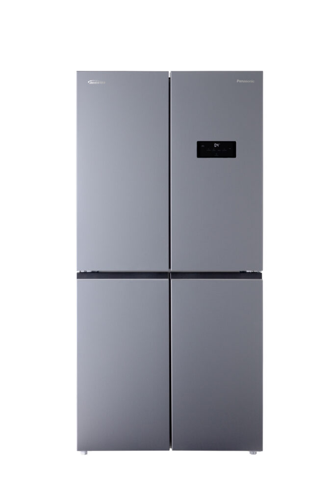 Panasonic 503L Quad Door Fridge Freezer - Dark Grey