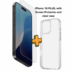 Apple iPhone 16 PLUS 128 GB with Screen Protector and Case