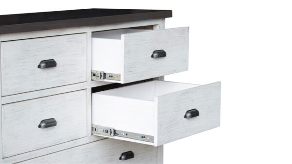 Fergus 7 Drawer Chest - White Wash - Image 2