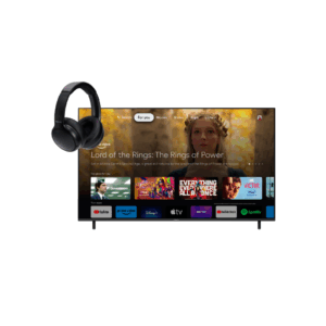 Panasonic 55 inch Smart 4K Google LED TV with Bonus Panasonic Noise Cancelling Over-Ear Headphone