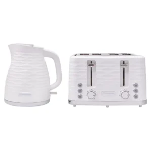 Westinghouse Kettle and 4 Slice Toaster Set - White