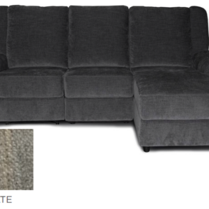 Charlie 2 Seater with Right Hand Facing Chaise - Slate