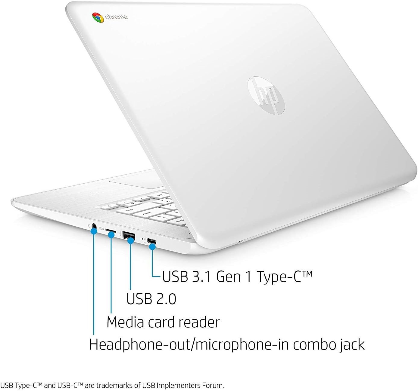 HP 14-inch AMD A4 Series 4GB Chromebook - Image 3