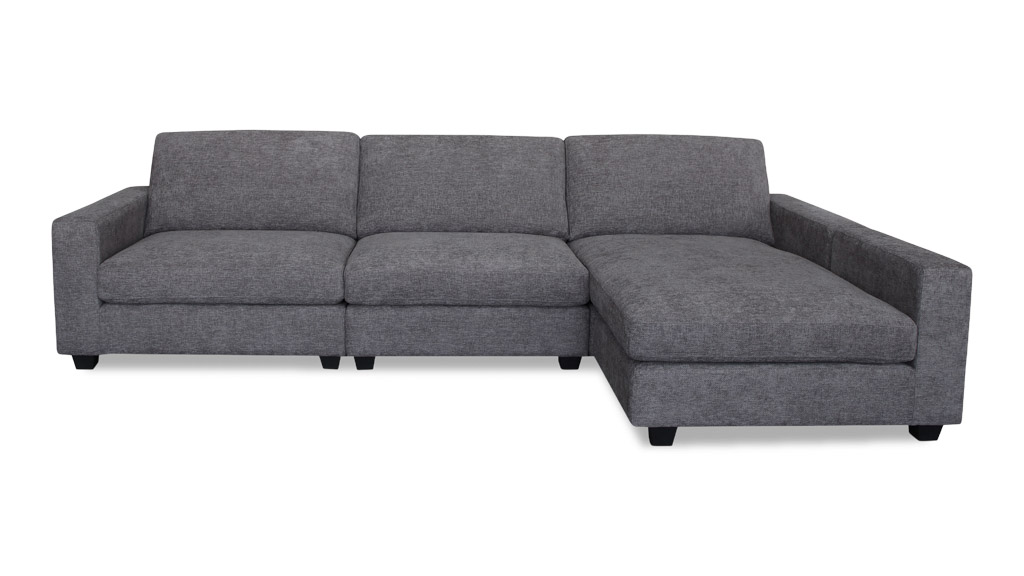 Rosi 3.5 Seater Reversible Chaise - Charcoal