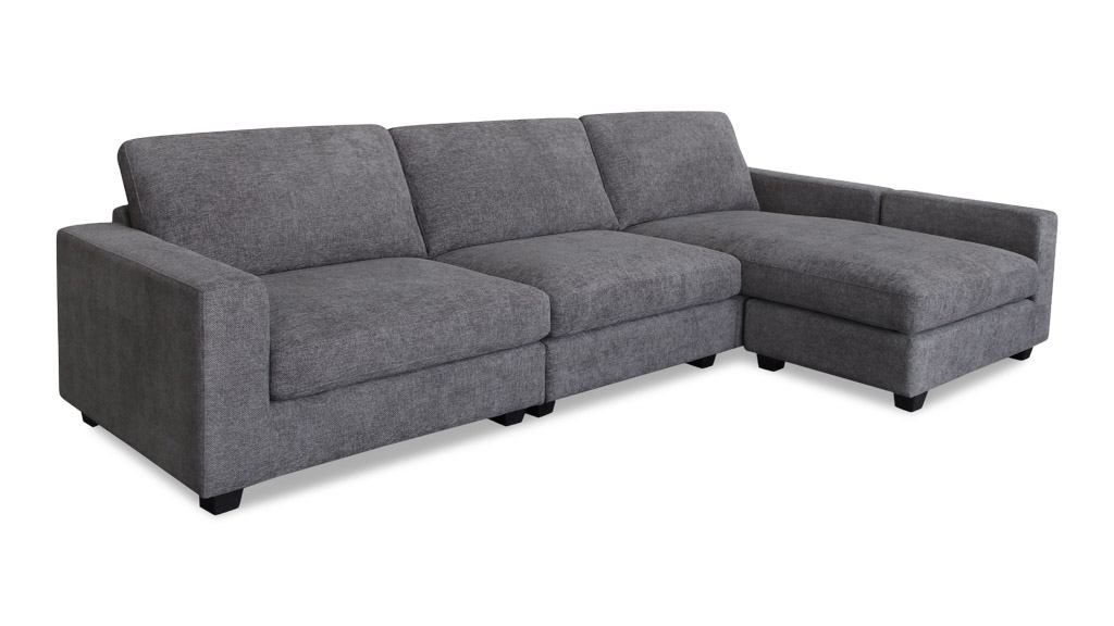 Rosi 3.5 Seater Reversible Chaise - Charcoal - Image 2